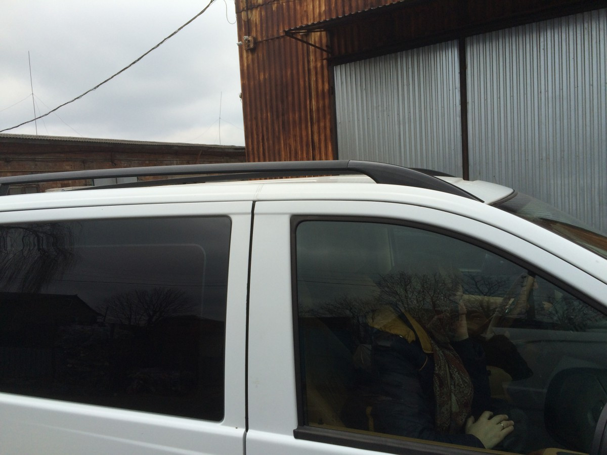 Рейлінги чорні Оригінальний дизайн - Mercedes Vito W639 2004-2015 рр., фото 1
