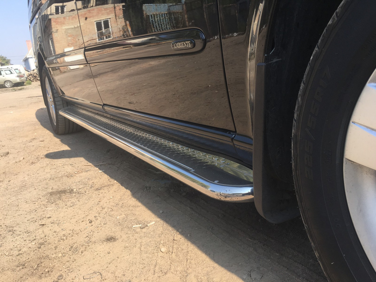 Бічні майданчики Premium (2 шт., нерж.) - Mercedes Vito W639 2004-2015 рр., фото 1