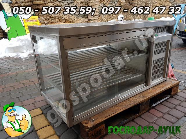 Торговая холодильная витрина настольная нержавейка б/у из Германии, витрина для торговли продуктами - фото 9 - id-p855913255