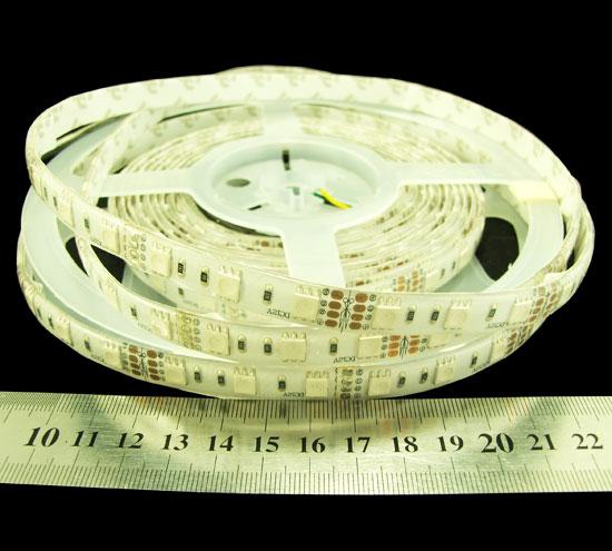 RGB світлодіодна лента 12вольт 13Вт 5050-60-IP65-RGB-10-12 RN6060AQ Rishang Рішанг 8147