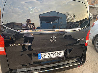 Кромка заднього скла (нерж) - Mercedes Vito / V W447 2014+ рр.