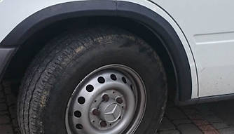Накладки на арки (6 шт, чорні) - Mercedes Sprinter 1995-2006 рр.