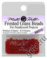 62013 бисер Mill Hill, Frosted Red Pink Frosted Glass Beads