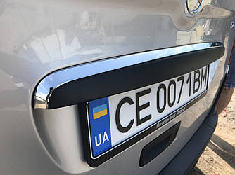 Хром планка над номером (нерж) - Mercedes Citan 2013+ рр.