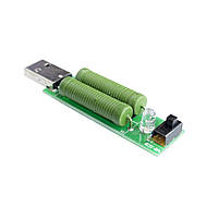 USB нагрузка нагрузочный резистор 1A 2A разрядка со свичем нагружчик