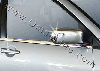 Накладки на дзеркала (2 шт) - Mitsubishi Lancer 9 2004-2008 рр.