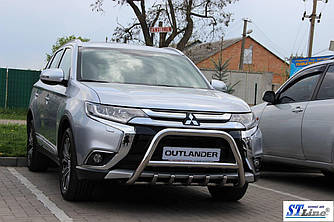 Кенгурятник WT003 (нерж.) - Mitsubishi Outlander 2013 і 2015+ рр.
