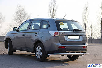 Задня дуга AK004 (нерж) - Mitsubishi Outlander 2013 і 2015+ рр.