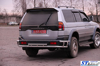 Задня захист AK005-2 (нерж) - Mitsubishi Pajero Sport 1996-2007 рр.