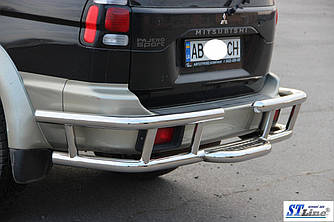 Задня захист AK-Special (нерж) - Mitsubishi Pajero Sport 1996-2007 рр.