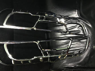 Окантовка на стопы (2015+, 2 шт, пласт) - Opel Combo 2012-2018 гг.