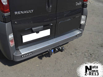 Накладка на задній бампер з загином Натанико (нерж) - Renault Trafic 2001-2015 рр.