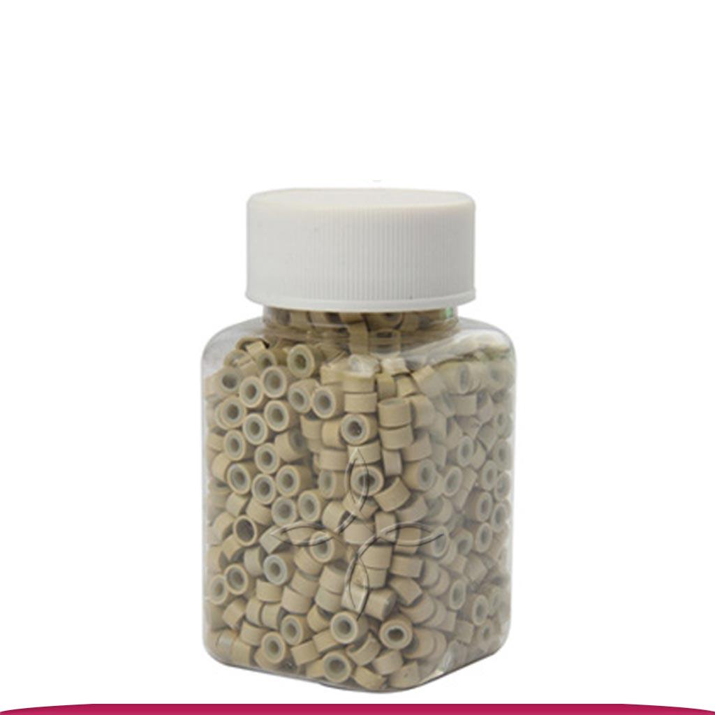 Мікрокільця для нарощування, Силікон Блонд 500 шт., фото 1