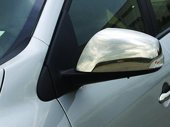 Накладки на дзеркала (2 шт., нерж.) - Renault Fluence 2009+ рр.