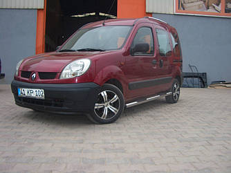 Бічні труби BB002 (2 шт., нерж.) - Renault Kangoo 1998-2008 рр ..