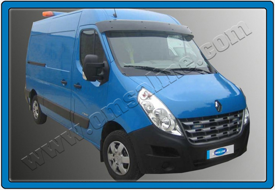 Козирьок на лобове скло (на кронштейнах) - Renault Master 2011+ рр.