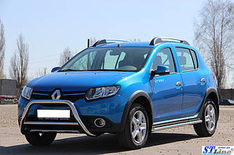Передня дуга WT006 (нерж.) - Renault Sandero 2013+ рр.