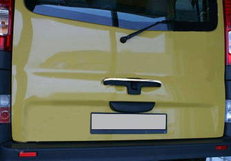 Хром планка на задню ручку (верхня, нерж) - Renault Trafic 2001-2015 рр.
