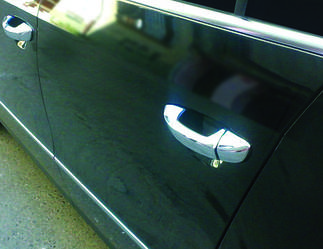 Накладки на ручки (4 шт, нерж) - Skoda Fabia 2014+ рр.