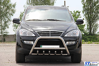 Кенгурятник WT003 (нерж) - SsangYong Kyron 2008+ рр.