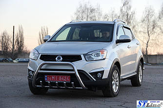 Кенгурятник WT003 (нерж.) - Ssang Yong Korando