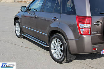 Бічні майданчики Premium (2 шт., нерж) - Suzuki Grand Vitara 2005-2014 рр.