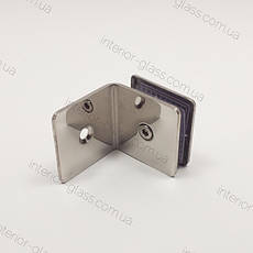 З'єднувач скло-стіна HDL-722G PSS штампований, полірована неіржавка сталь