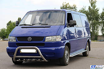 Кенгурятник WT003 (нерж) - Volkswagen T4 Caravelle/Multivan