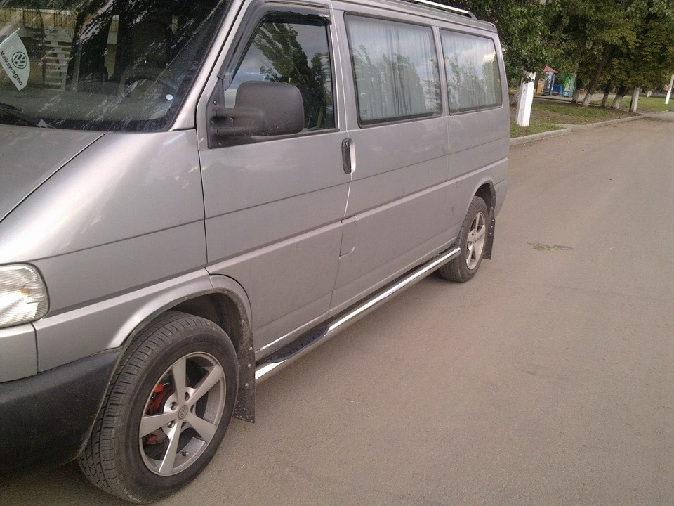 Боковые трубы (2 шт, нерж.) - Volkswagen T4 Caravelle/Multivan, фото 1