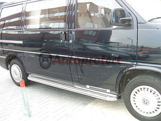 Бічні майданчики Premium (2 шт., нерж) - Volkswagen T4 Caravelle/Multivan