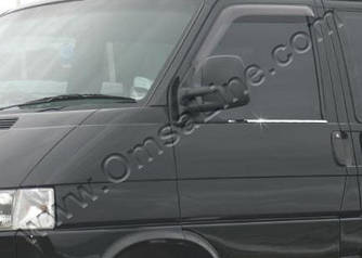 Молдинги стекол (2 шт., нерж) - Volkswagen T4 Caravelle/Multivan