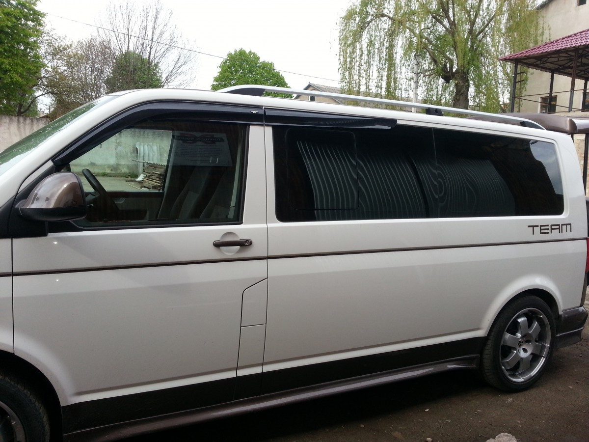 Рейлінги Skyport (сірий мат) - Volkswagen T5 Transporter 2003-2010 рр., фото 1