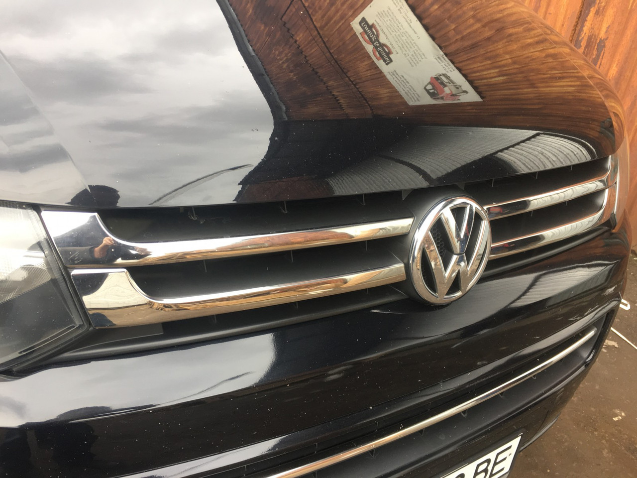 Накладки на решітку роздільні (Carmos, 4 шт, нерж.) - Volkswagen T5 рестайлінг 2010-2015 рр., фото 1