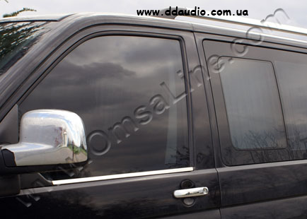 Передня окантовка вікон (2 шт., нерж) - Volkswagen T5 рестайлінг 2010-2015 рр., фото 1