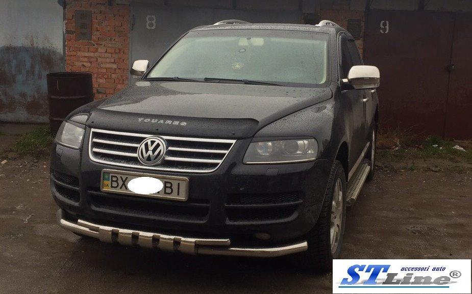 Кенгурятник ST015 (нерж) - Volkswagen Touareg 2002-2010 рр., фото 1