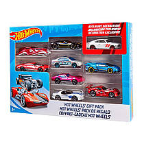 Хот вилс набір металевих машинок 9 шт. Hot Wheels 9-Car Gift Pack Mattel