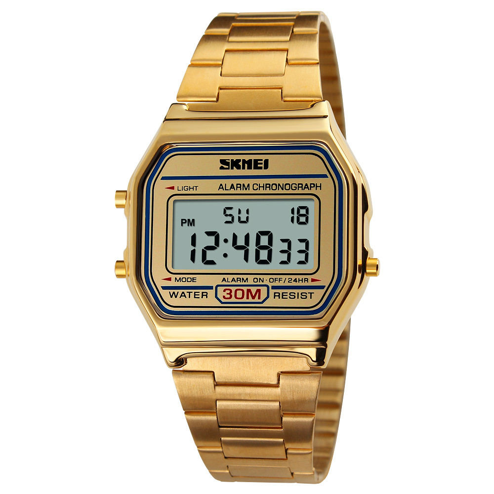 Skmei 1123 popular золотий чоловічий годинник