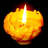 Новорічна воскова свічка "Ялинкова іграшка" з натурального бджолиного воску, фото 6