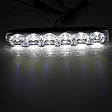 Денні ходові вогні 6 LED, маленькі, ДХО, фото 2