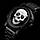 Skmei 9178 skull чорні зі сріблястим чоловічий годинник, фото 2