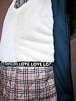 Стильне зимове пальто для дівчинки 122-127, фото 3