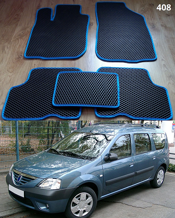 Килимки ЕВА в салон Dacia Logan MCV '06-12, фото 1