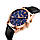 Skmei 9127 prestige чорні із синім чоловічий класичний годинник, фото 2