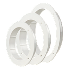 Фланець віконний Вентс ФО 100 для вентилятора діаметр 100, пластик