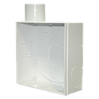 Пластиковий корпус Вентс КВ 80 для вентилятора ВНВ-1 80, клапан