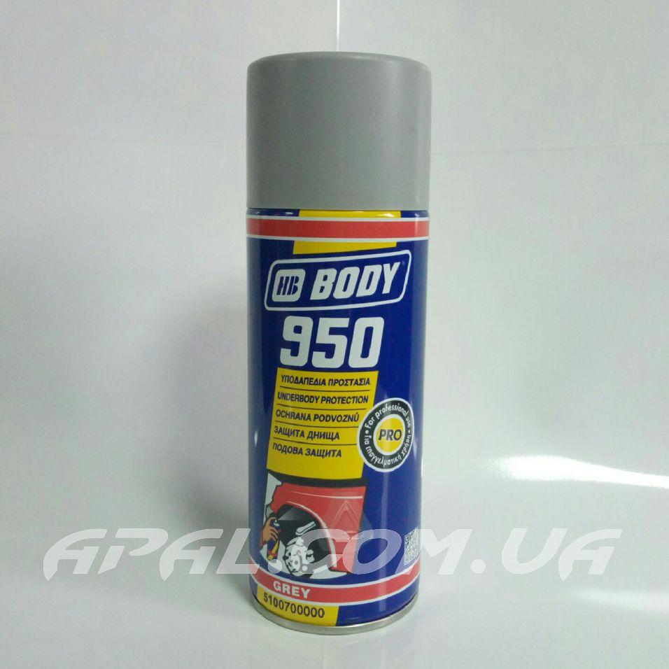 BODY 950 Аерозольний гравитекс (антигравийка), сірий, 400 мл
