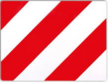 Знак негабаритний вантаж 40x30 TWY016L (BORG-HICO)