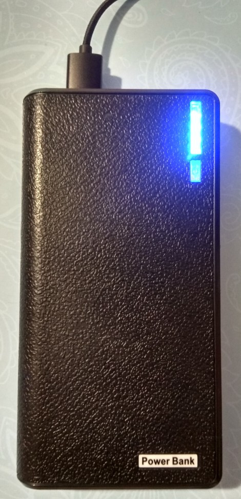 Корпус Powerbank 2 USB 6x18650 / Корпус Повербанка з ліхтариком Чорний без батарей