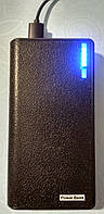 Корпус Powerbank 2 USB 6x18650 / Корпус Повербанка з ліхтариком Чорний без батарей