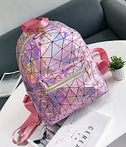 Голографический рюкзак с геометрическим дизайном, фото 2
